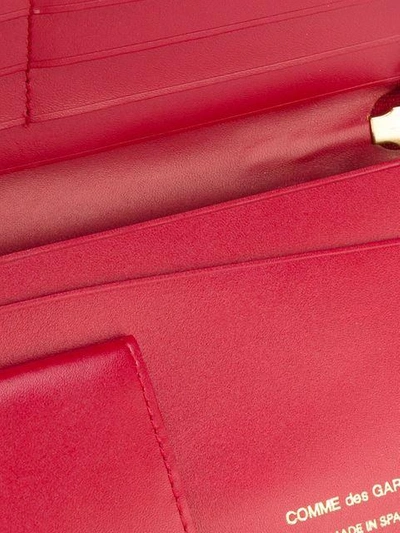 Shop Comme Des Garçons Wallet Colour Plain Wallet - Red