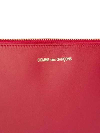 Shop Comme Des Garçons Wallet Zipped Pouch - Unavailable In Red