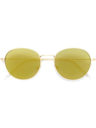 Shop Retrosuperfuture 'wire Zero' Sunglasses In Gold