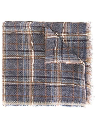 Shop Fashion Clinic Timeless Checked Scarf In Multicolour