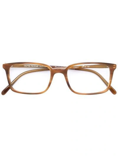 Shop Oliver Peoples Tosello Glasses - Brown