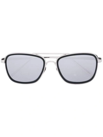Shop Linda Farrow Square Tinted Sunglasses In Black