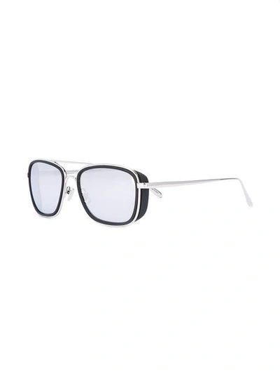 Shop Linda Farrow Square Tinted Sunglasses In Black