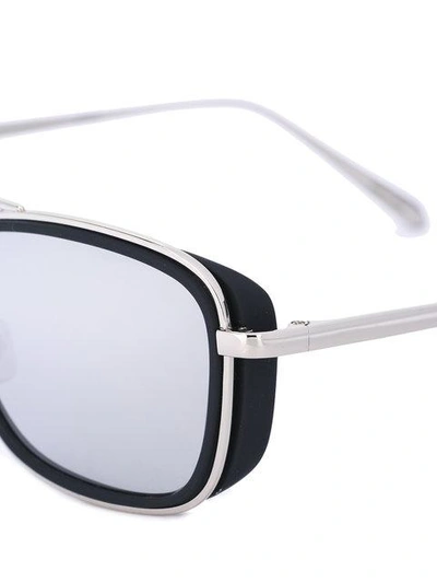 Shop Linda Farrow Square Tinted Sunglasses In Black