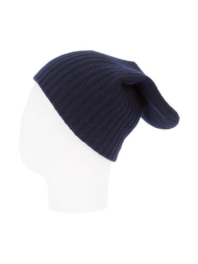 Shop The Elder Statesman Cashmere Summer Cap - Blue