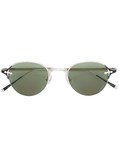Shop Matsuda Round Sunglasses In Metallic