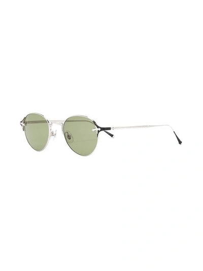 Shop Matsuda Round Sunglasses In Metallic