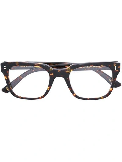Shop Moscot 'zayde' Glasses In Brown