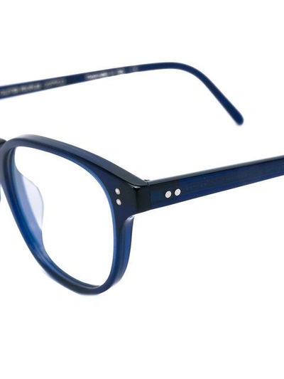 Shop Oliver Peoples 'fairmont' Square Frame Glasses In Blue