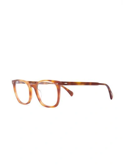 Shop Oliver Peoples L.a. Coen Glasses - Brown