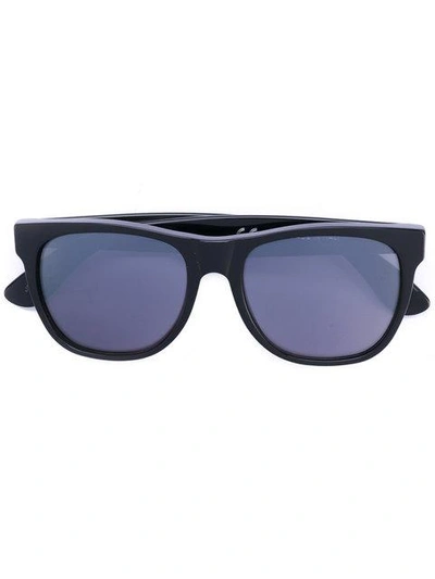 Shop Retrosuperfuture Rechteckige Sonnenbrille In Black