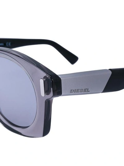 Shop Diesel Dl0226 Sunglasses In Black