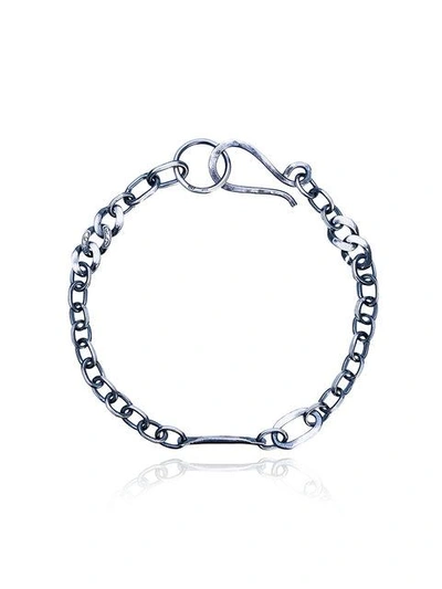 Shop Jelena Behrend Signature Link Necklace  In Metallic