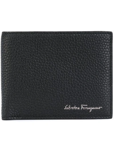Shop Ferragamo Salvatore  'firenze' Billfold Card Holder - Black