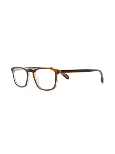 Shop Oliver Peoples Larrabee Glasses - Brown