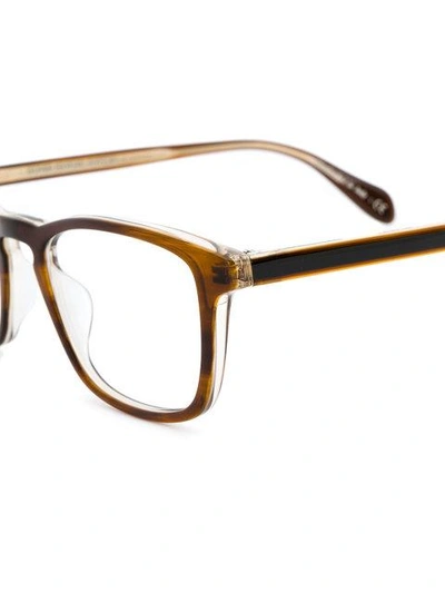 Shop Oliver Peoples Larrabee Glasses - Brown