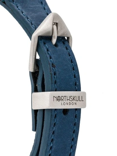 Shop Northskull Woven Bracelet In Blue