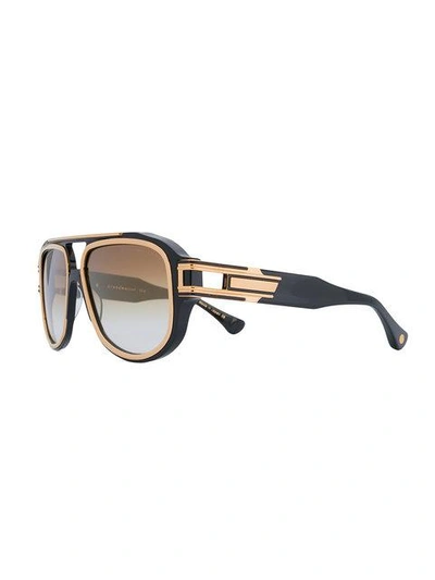 Shop Dita Eyewear Grandmaster Six Sunglasses In Black