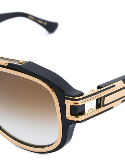 Shop Dita Eyewear Grandmaster Six Sunglasses In Black