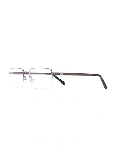 Shop Gold And Wood Wood Detail Glasses