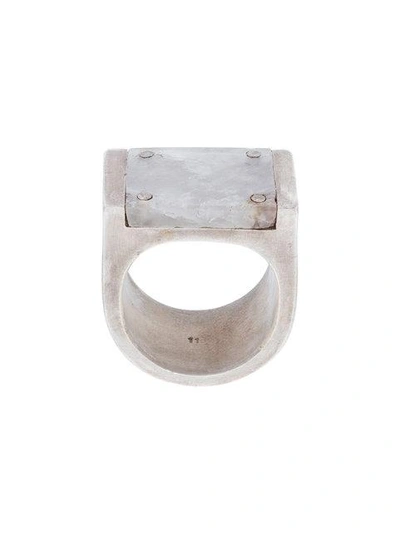 Shop Parts Of Four Plate Ring - Metallic