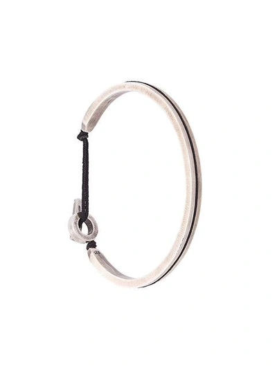 Shop M Cohen Lined Cuff Bracelet In Metallic