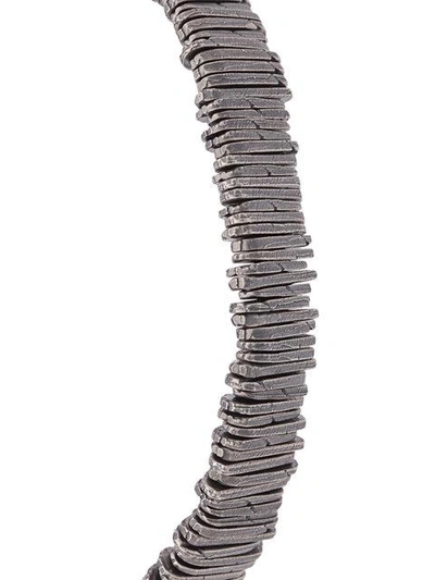 Shop M Cohen Bar Beaded Bracelet In Metallic