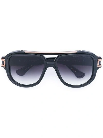 Shop Dita Eyewear Grandmaster Six Sunglasses In Black