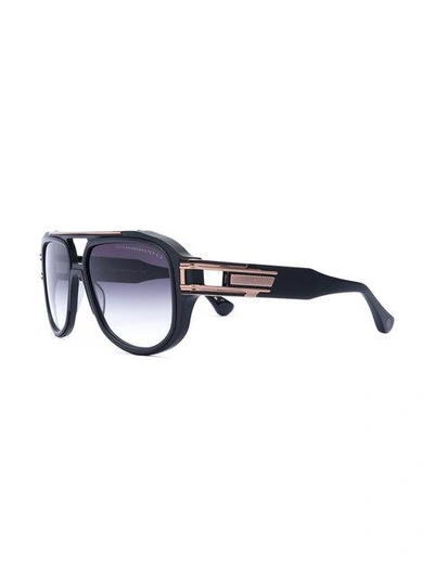 Shop Dita Eyewear Grandmaster Six Sunglasses In Black