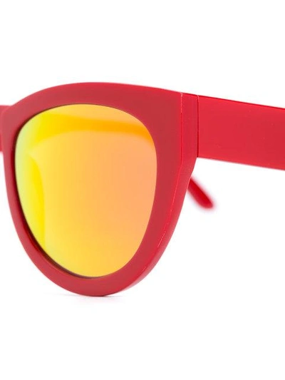 Shop Smoke X Mirrors Thick Rim Gradient Sunglasses - Red