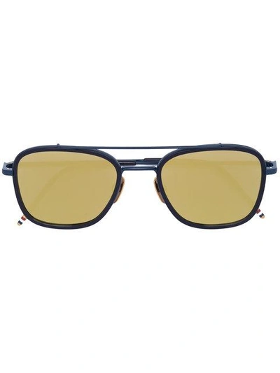 Shop Thom Browne Pilot-frame Sunglasses In Blue