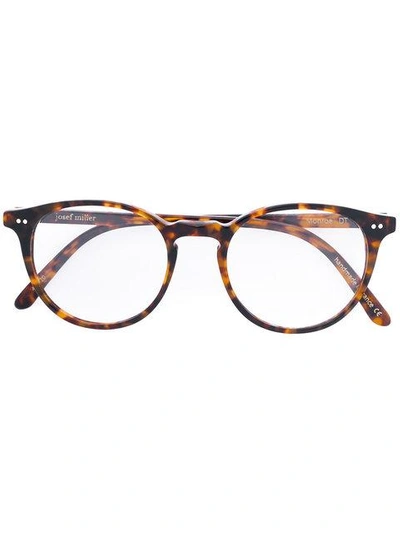 Shop Josef Miller Monroe Glasses In Brown