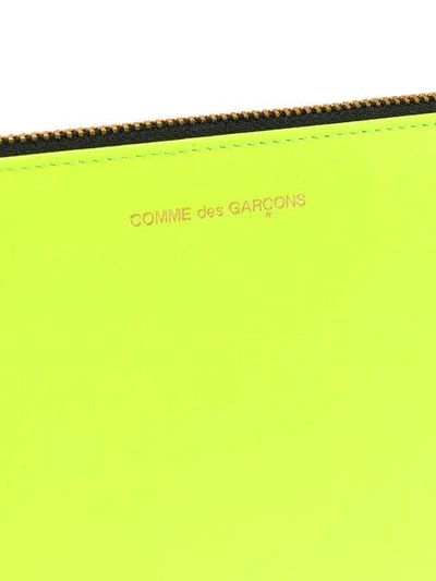 Shop Comme Des Garçons Super Fluo Clutch Wallet In Super Fluo/yellow/l.orang