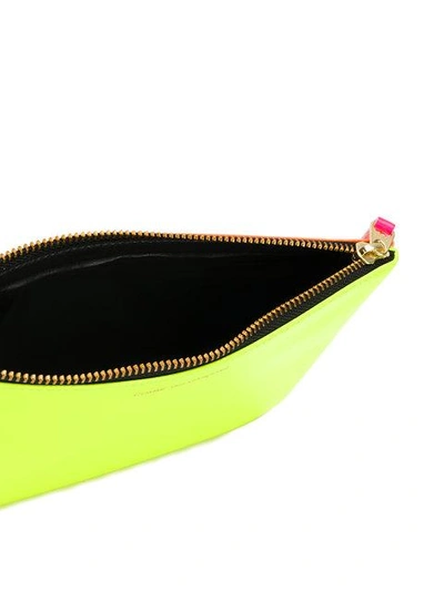 Shop Comme Des Garçons Super Fluo Clutch Wallet In Super Fluo/yellow/l.orang