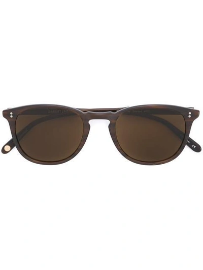 Shop Garrett Leight 'kinney' Polarized Sunglasses In Brown