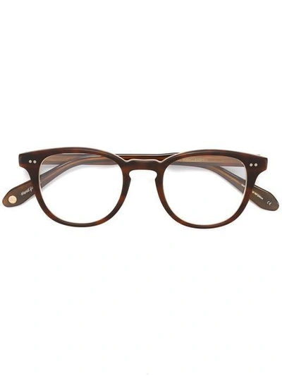 Shop Garrett Leight 'mckinley' Glasses In Brown
