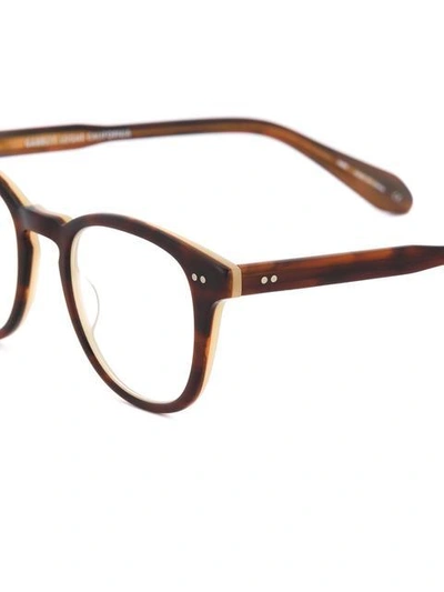 Shop Garrett Leight 'mckinley' Glasses In Brown