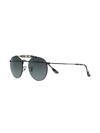 Shop Ray Ban Ray-ban Aviator Sunglasses - Black