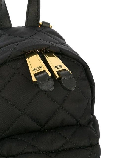 Shop Moschino Mini Quilted Backpack