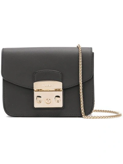 Shop Furla Metropolis Mini Crossbody Bag - Black