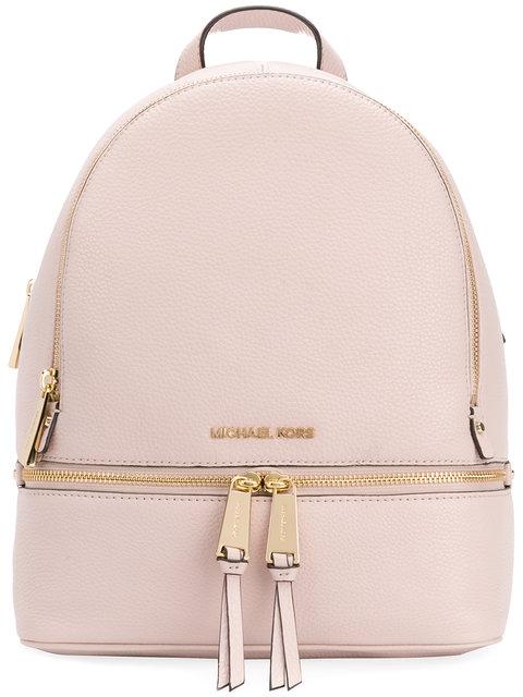rose gold michael kors backpack