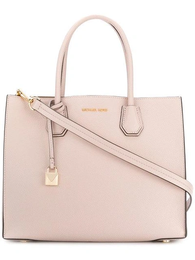 Michael Michael Kors Mercer Large Accordion Tote In Pink