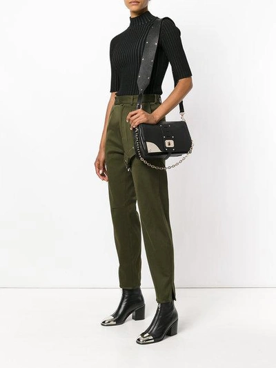 Shop Versace Stardvst Shoulder Bag - Black