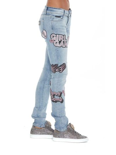 Shop Philipp Plein Chicago Gang Jeans In Denim