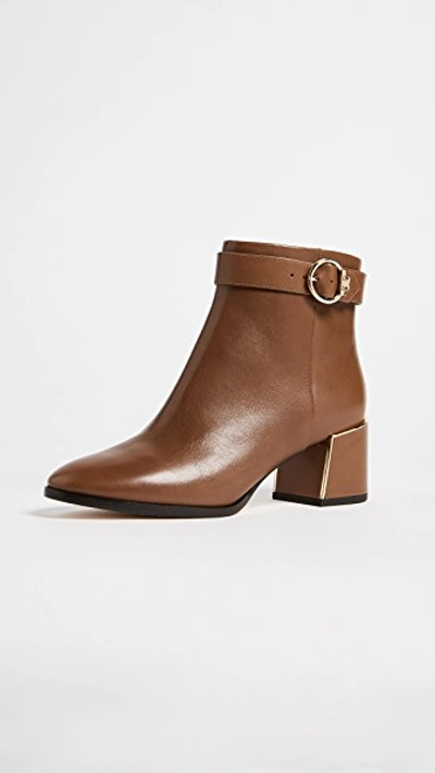 Tory Burch Sofia Leather 60mm Dress Bootie In Festival Brown