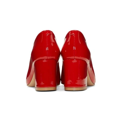 Shop Maryam Nassir Zadeh Red Patent Maryam Heels