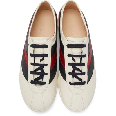 Shop Gucci Off-white Falacer Sneakers