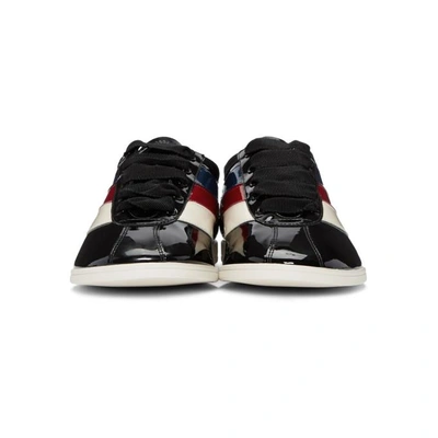 Shop Gucci Black Patent Falacer Sneakers