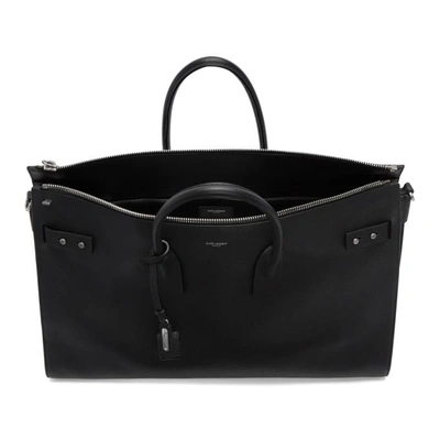 Shop Saint Laurent Black Large Sac De Jour 48h Bag In 1000 Black