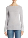 3.1 Phillip Lim / フィリップ リム Wool Pullover With Pearl Detail Cuff In Grey